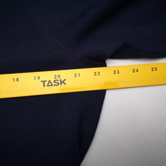 NWT Apt. 9 Ladies Size 1X Navy w/ Teal Front Layered Insert Belted Cardigan - Picture 9 of 11